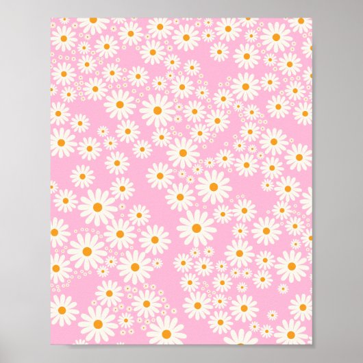 Daisy Garden 09 Baby Pink Poster (Vorne)