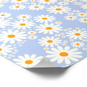Daisy Garden 10 Baby Blue Poster (Ecke)