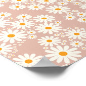 Daisy Garden 11 Neutral Pastel Poster (Ecke)