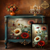 Daisy Garden at Dusk Decoupage Seidenpapier