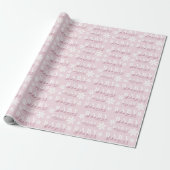 Daisy Garden Baby Shower Dusty Pink Geschenkpapier (Ungerollt)