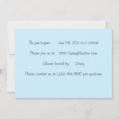 Daisy Garden Baby Shower Einladungen (Rückseite)