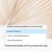 Daisy Garden Baby Shower Neutral Predictions Cards Einladung