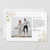 Daisy Garden Blume Wedding Danke Foto (Rückseite)