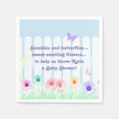 "Daisy Garden" - Gedicht Serviette (Vorderseite)