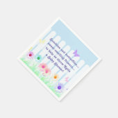 "Daisy Garden" - Gedicht Serviette (Ecke)