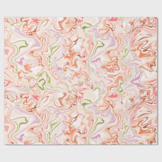 Daisy Garden Marble Geschenkpapier (Flach)