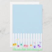 Daisy Garden Stationary Briefpapier (Vorne/Hinten)