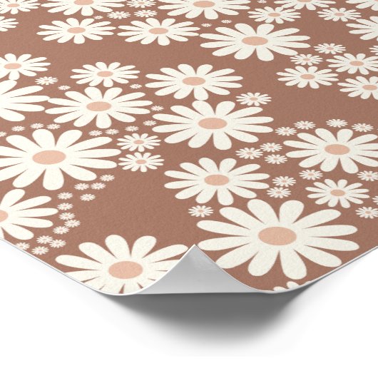 Daisy Garden XII Mocha Mousse Poster (Ecke)