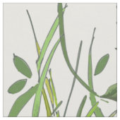 Daisy Garden Yellow und Green Stoff (Nahaufnahme)