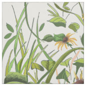Daisy Garden Yellow und Green Stoff (Muster)