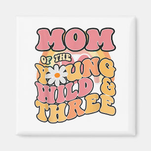 Daisy Geburtstag Mama Jung Wild 3 Boho 3. Geburtst Magnet