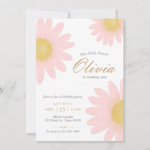 Daisy Geburtstagsparty boho Blumenzwiebeln jedes A Einladung