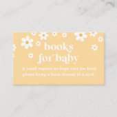 Daisy gelb Retro Baby Shooting Books for Baby Begleitkarte (Vorderseite)