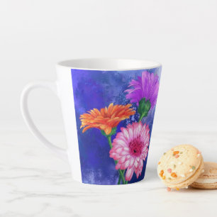 Daisy Gerbera Latte Tasse