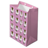 Daisy Gift Bag Mittlere Geschenktüte (Vorderseite Schrägansicht)