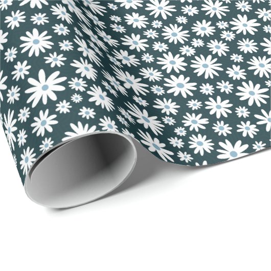 Daisy gift wrapping paper geschenkpapier (Rolleneckpunkt)