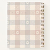 Daisy Gingham Spiral Notebook Notizblock (Rückseite)