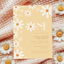 Daisy Girl 1. Geburtstag Blume Thema