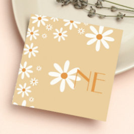 Daisy Girl 1. Geburtstag Blume Thema Serviette