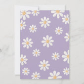 Daisy Girl Geburtstag Einladung (Rückseite)