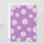 Daisy Girl Geburtstag Einladung (Rückseite)