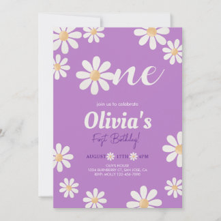 Daisy Girl Geburtstag Einladung