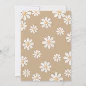 Daisy Girl Geburtstag Einladung (Rückseite)