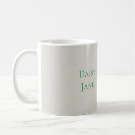 Daisy Girl Green Dress   Kaffeetasse