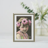 Daisy Girl Postkarte (Stehend Vorderseite)