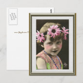 Daisy Girl Postkarte (Vorne/Hinten)
