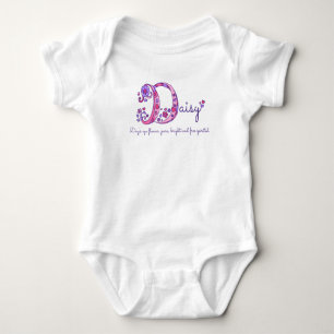Daisy Girls Name & Bedeutung D monogramm Shirt