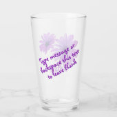 Daisy Glass Personalize Daisies Glasses & Decke Glas (Rückseite)