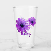 Daisy Glass Personalize Daisies Glasses & Decke Glas (Vorderseite)