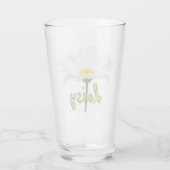 Daisy Glasses Personalisiert Daisies Glasses & Gif Glas (Rückseite)