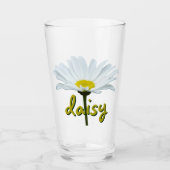 Daisy Glasses Personalisiert Daisies Glasses & Gif Glas (Vorderseite)