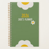 DAISY GREEN - 2026 Floral Planner Planer (Vorderseite)