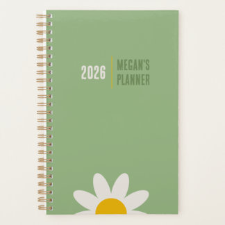 DAISY GREEN - 2026 Floral Planner Planer