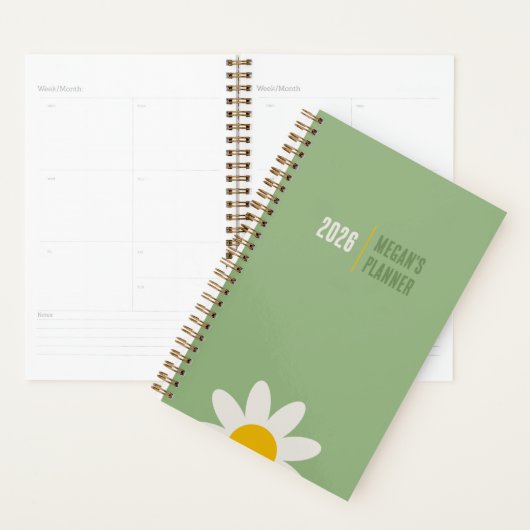 DAISY GREEN - 2026 Floral Planner Planer (Anzeige)