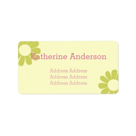 Daisy Green Adressaufkleber (Vorne)