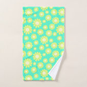 Daisy Green Aqua Badhandtuch Set (Handtuch)