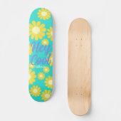 Daisy Green Aquamarin Skateboard (Vorderseite)