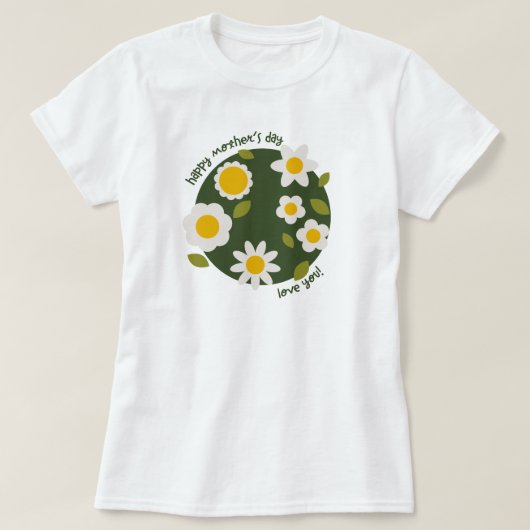 Daisy Green - Blumenflora-T - Shirt der Mutter (Design vorne)