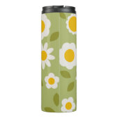 Daisy Green Floral Thermal Tumbler Thermosbecher (Rückseite)