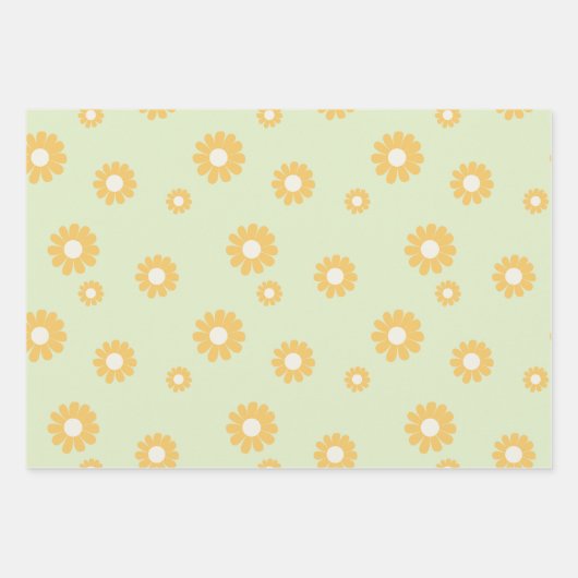 Daisy Green Geschenkpapier Set (Vorderseite)