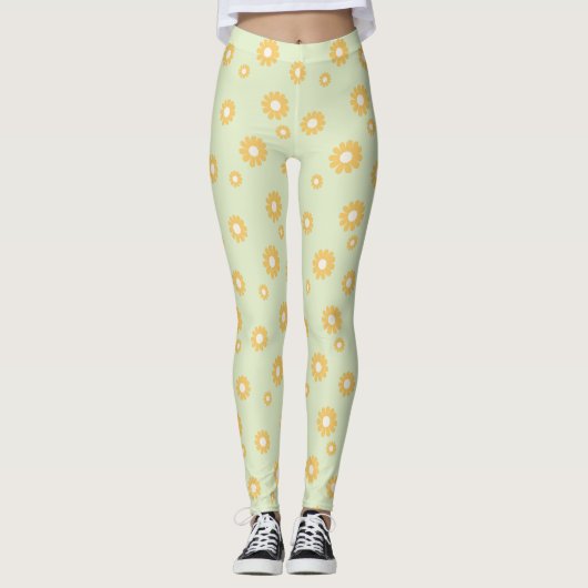 Daisy Green Leggings (Vorderseite)