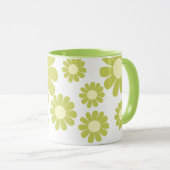 Daisy Green Monogram Tasse (VorderseiteRechts)