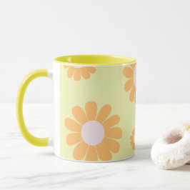 Daisy Green Orange Tasse