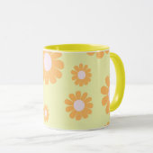 Daisy Green Orange Tasse (VorderseiteRechts)