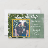 Daisy Green Save the Date Card (Vorderseite)